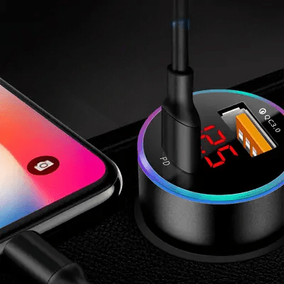 Bluetooth pour la voiture - LedCarCharger™ - Gris - Monautogadget