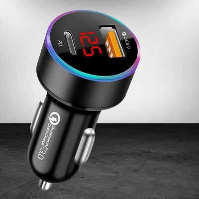 Bluetooth pour la voiture - LedCarCharger™ - Noir - Monautogadget