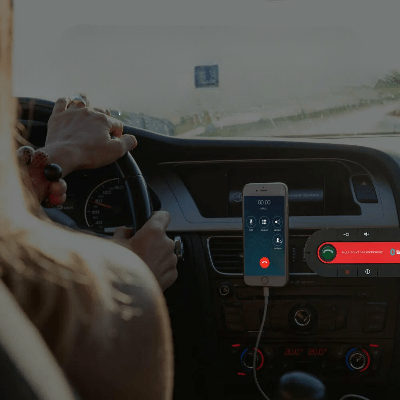 Kit Bluetooth Voiture - BlueDrive™ - Rouge - Monautogadget